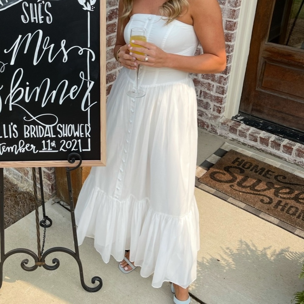 Mare Mare x Anthropologie Island Flounced Maxi Dress